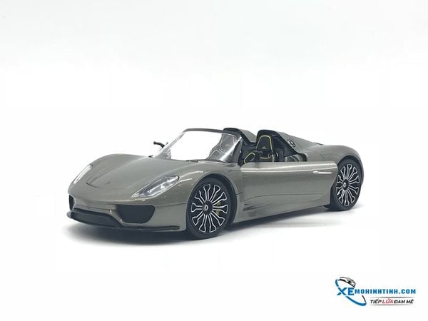 24031G MH WELLY FX PORSCHE 918 SPYDER 1:24 (XÁM MUI CỨNG )