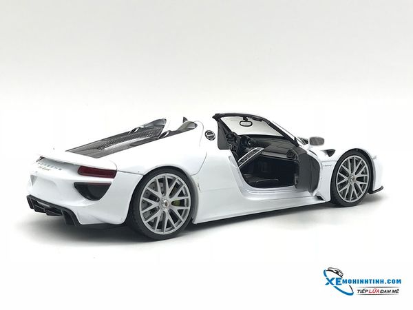 Xe Mô Hình Porsche 918 1:24 Welly ( Trắng )