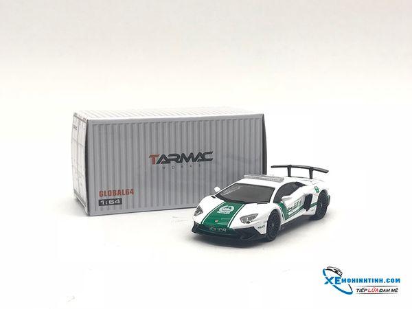 T64G-002-DP MH 1:64 TARMAC WORKS LAMBORGHINI AVENTADOR LP750-4 SV Dubai Police