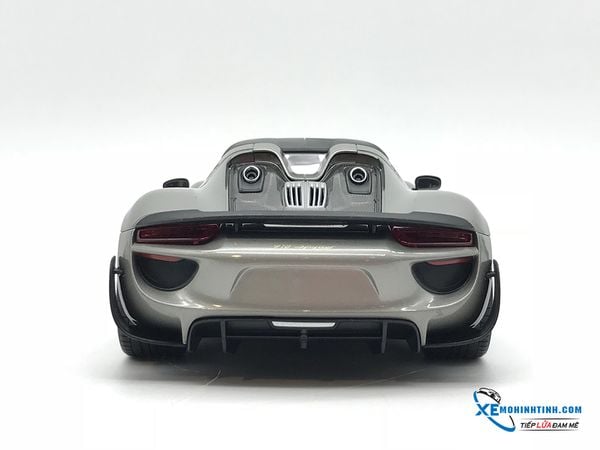 Porsche 918 Spyder mui cứng Welly 1:18 (Xám)