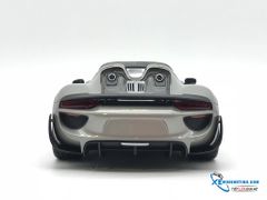 Porsche 918 Spyder mui cứng Welly 1:18 (Xám)