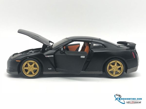 Xe Mô Hình Nissan GT-R 2009 1:24 Maisto ( Đen Nhám )