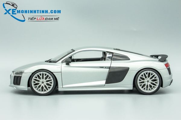 XE MÔ HÌNH AUDI R8 V10 PLUS 1:18 MAISTO (BẠC)