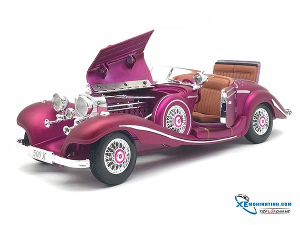 Xe Mô Hình Mercedes-Benz 500 K Typ Specialroadster 1936 1:18 Maisto ( Tím hường )