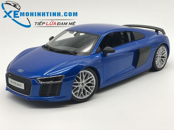 XE MÔ HÌNH AUDI R8 V10 PLUS 1:18 MAISTO (XANH DƯƠNG)