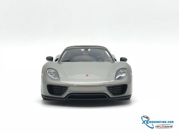 Porsche 918 Spyder mui cứng Welly 1:18 (Xám)