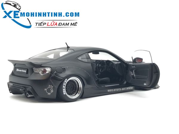 1:18 ROCKET BUNNY TOYOTA 86 (MATT BLACK/BLACK WHEELS)