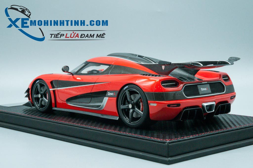 Xe Mô Hình Koenigsegg One:1 1:18 Frontiart (Đỏ) - Shop Xe Mô Hình Tĩnh