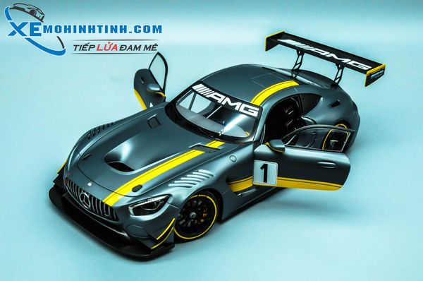 XE MÔ HÌNH MERCEDES-AMG GT3 PRESENTATION CAR AUTOART (XÁM)