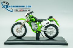 XE MÔ HÌNH KAWASAKI KLX250SR 1:18 MAISTO (XANH LÁ)