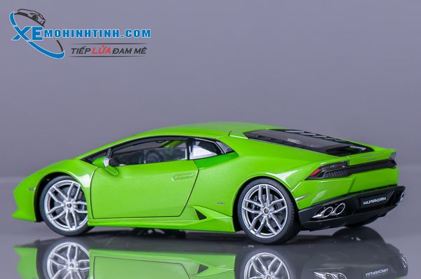 XE MÔ HÌNH LAMBORGHINI HURACAN 1:18 WELLY-NEX (XANH LÁ)