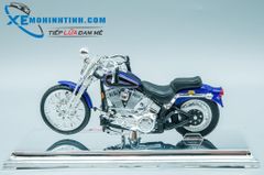 XE MÔ HÌNH HARLEY DAVIDSON 2001 FXSTS SPRINGER SOFTAIL 1:18 MAISTO (TÍM)