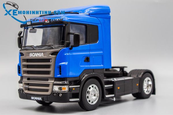 Xe Mô Hình Scania R470 1:32 Welly (Xanh Dương)