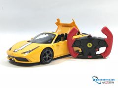 74560 HỘP XE HƠI FERRARI SẮT MUI TRẦN ĐK CÓ SẠC, VÔ LĂNG 1:14