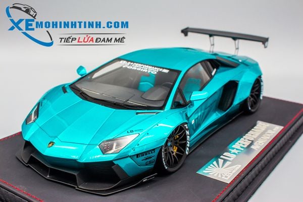 Xe Mô Hình Lamborghini Aventador Lb 1:18 Resin (Xanh)