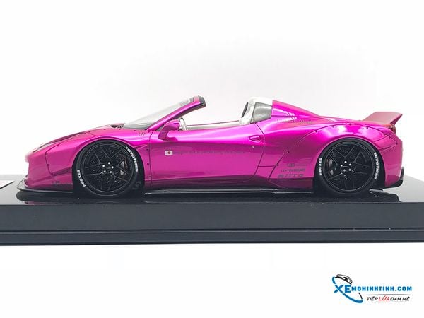 Ferrari 458 LB Roadster Liberty Walk 1:18 (Hồng)