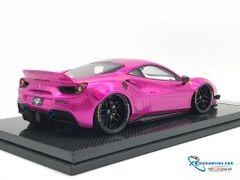 J01-02 MH 1:18 JEC FERRARI 488 LB WALKS (FLASH PINK) - CARBON