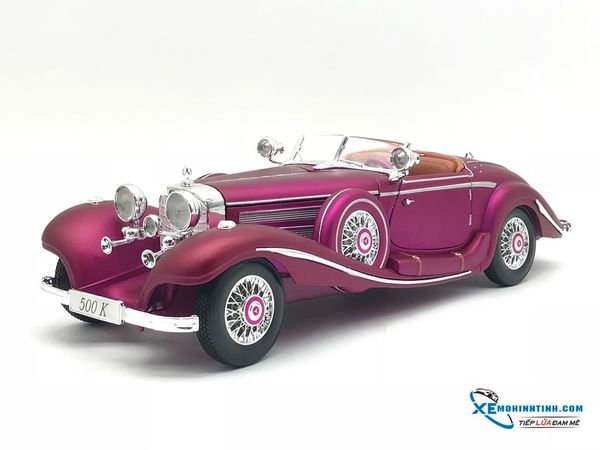 Xe Mô Hình Mercedes-Benz 500 K Typ Specialroadster 1936 1:18 Maisto ( Tím hường )