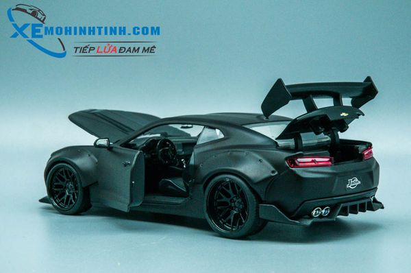 Xe Mô Hình Chevy 2016 Camaro Ss Widebody Gt Wing 1:24 Jada Toys (Đen Nhám)