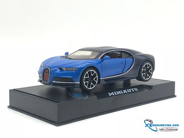 Xe Mô Hình Bugatti Chiron 1:32 MiniAuto ( Xanh )