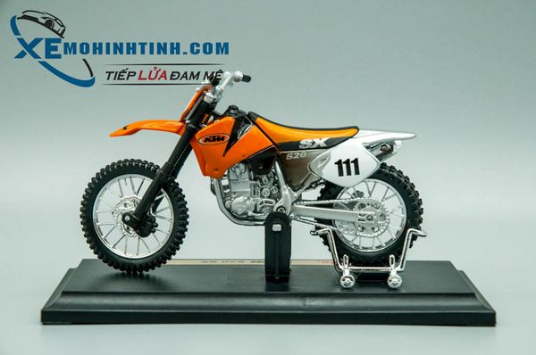 XE MÔ HÌNH KTM 520SX 1:18 MAISTO (CAM)