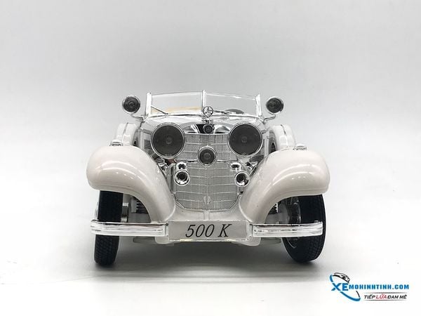 Mercedes-Benz 500K Typ Special Roadster (1936) 1:18 Maisto Trắng