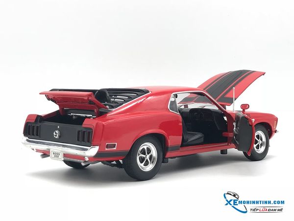 XE MÔ HÌNH FORD MUSTANG 1970 1:18 WELLY (ĐỎ)