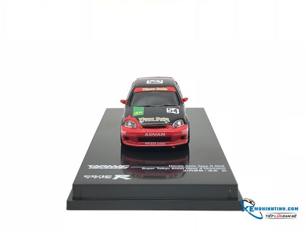 Xe mô hình Honda Civic Type R EK9 Super Taikyu 2000 class 4 Champion 1/64 Tarmac Works ( Đỏ Đen )