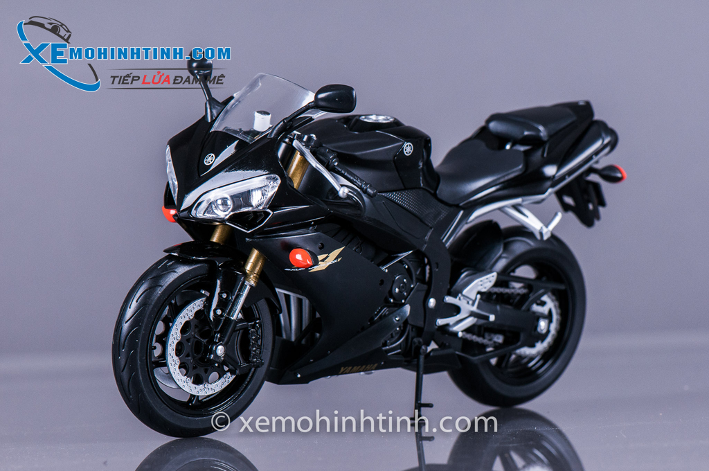 Xe mô hình mô tô Yamaha R1 New 112  Blue Mô Hình