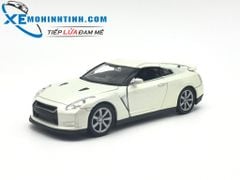 HỘP XE MÔ HÌNH WELLY NISSAN GT-R MỞ CỬA (TRẮNG)