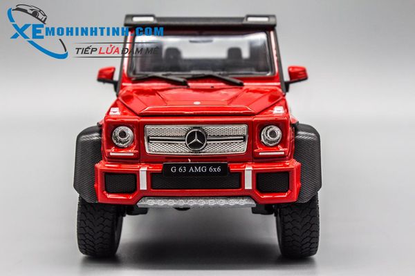 XE MÔ HÌNH MERCEDES-BENZ G63 6X6 1:24 WELLY ( Đỏ )