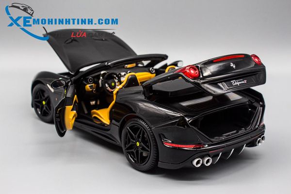 Xe Mô Hình Ferrari California T Special Mui Trần 1:18 Bburago (Đen)