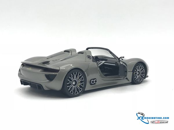 24031G MH WELLY FX PORSCHE 918 SPYDER 1:24 (XÁM MUI CỨNG )