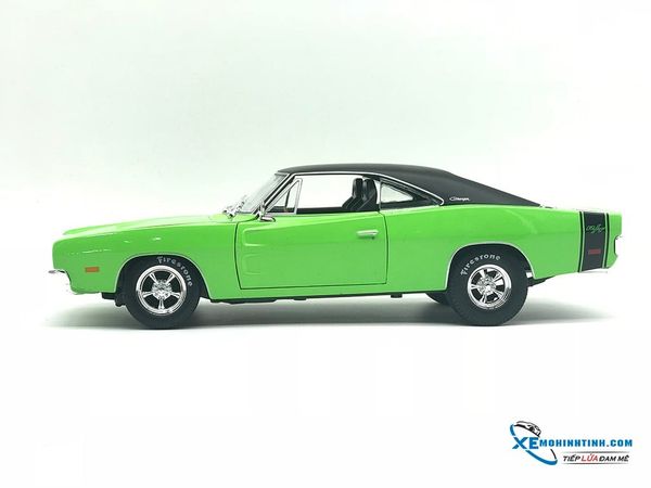 Xe Mô Hình Dodge Charge R/T 1969 1:18 Maisto ( Xanh Lá )