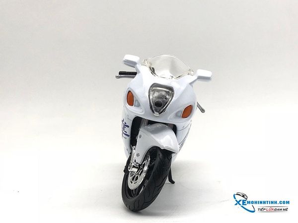 Xe Mô Hình Suzuki GSX 1300R Hayabusa 1:12 Maisto ( Trắng )