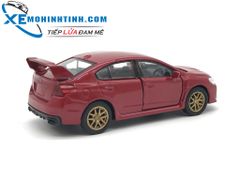 HỘP XE MÔ HÌNH Subaru Impreza WRX STI WELLY 1:36 (Đỏ)