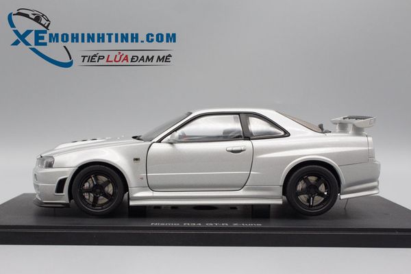 Xe Mô Hình Nismo Gtr34 Ztune 1:18 Autoart (Bạc)