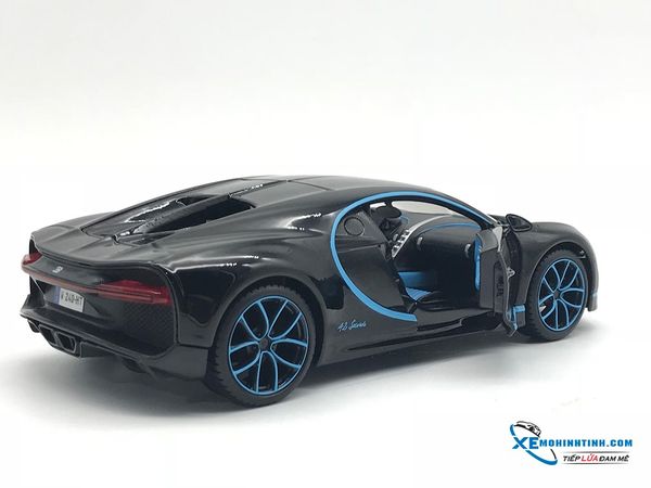 Xe Mô Hình Bugatti Chiron 1:24 Maisto ( Đen Xanh )