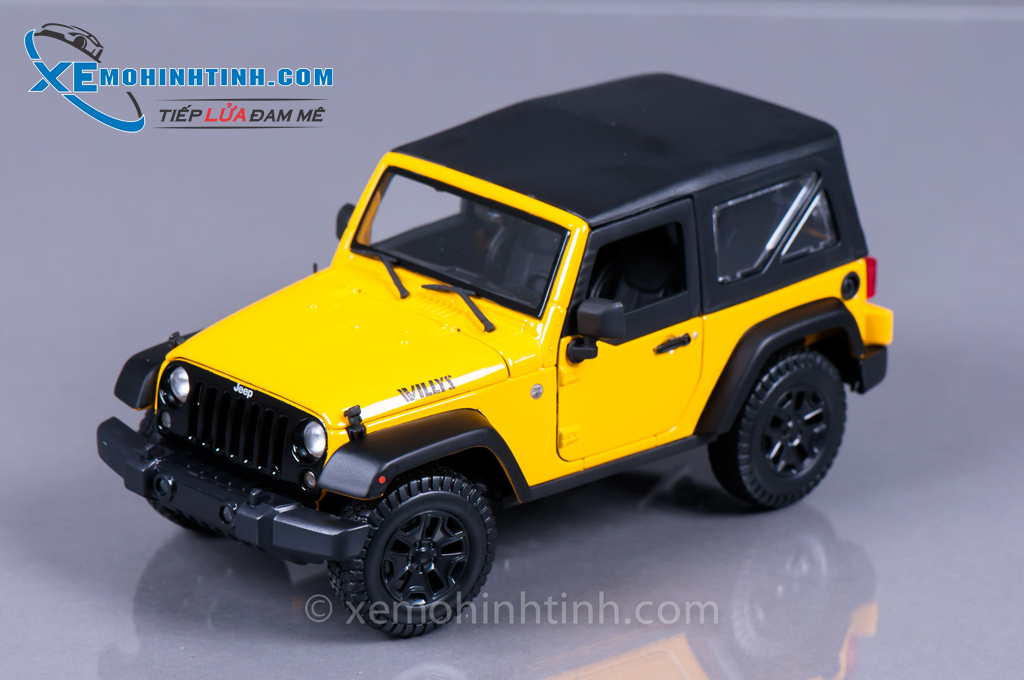 Xe Mô Hình Jeep Wrangler Rubicon 2014 1:18 Maisto (Vàng) – Shop Xe Mô Hình  Tĩnh