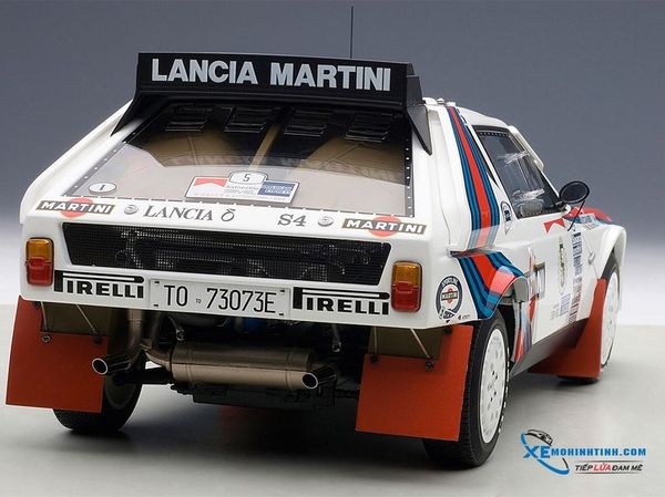 XE MÔ HÌNH LANCIA DELTA S4 ''MARTINI'' RALLY WINNER ARGENTINA 1986 BIASION / SIVIERO #5 AUTOART 1/18