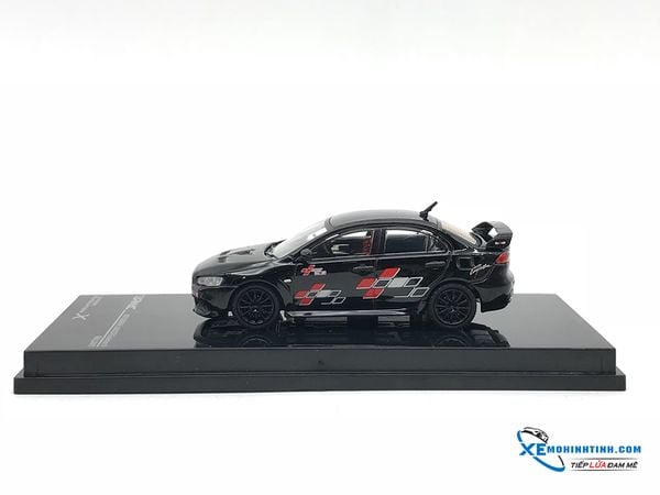 T64-004-REB MH 1:64 TARMAC WORKS MITSUBISHI EVO X - RALLIART EDITION (BLACK)