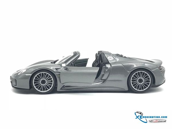 Xe Mô Hình Porsche 918 Spyder Roadster 1:24 Bburago ( Xám )