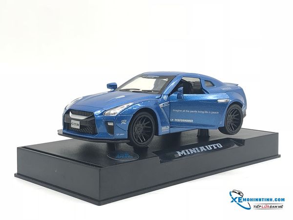 Xe Mô Hình Nissan GTR Liberty Walk 1:32 MiniAuto ( Xanh )