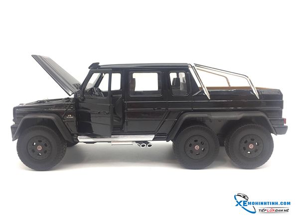 XE MÔ HÌNH MERCEDES BENZ G63 6X6 1:24 WELLY ( Đen )