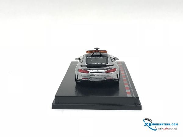 Xe Mô Hình Mercedes - AMG GT R Safety Car 1:64 Tarmac Works ( Bạc )