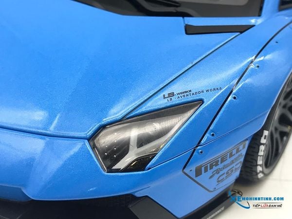 ''1/18 LB-WORKS LAMBORGHINI AVENTADOR (METALLIC SKY BLUE)''