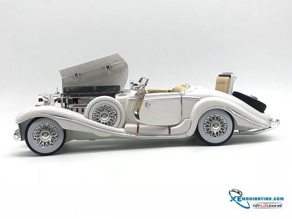 Mercedes-Benz 500K Typ Special Roadster (1936) 1:18 Maisto Trắng