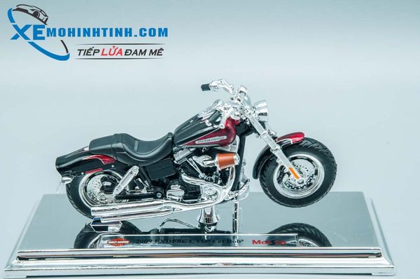 Xe Mô Hình Harley Davidson 2009 Fxdfse Cvo Fat Bob 1:18 Maisto (Đỏ Đen)