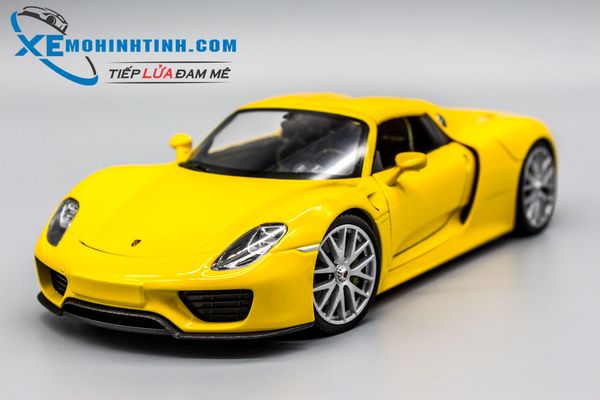 Xe Mô Hình Porsche 918 1:24 Welly ( Vàng )