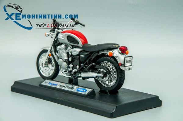 Xe Mô Hình Triumph Thunderbird 2002 1:18 Welly (Đỏ)